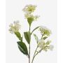 Konstgjord hortensia ALAZNE, krämfärgad, 75cm, Ø7-10cm
