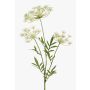 Konstgjord dillkvist HAKIM med blommor, vit, 80cm