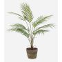 Liten konstgjord palm, bergspalm ALUVIAL i terrakottakruka, 85cm