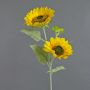 Konstgjord solros IVONA, gul, 90cm, Ø6-16cm