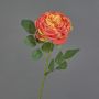 Konstgjord ros VERITA, laxros-orange, 65cm, Ø13cm