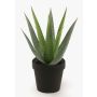 Konstgjord suckulent Aloe Variegata MARTINEZ, grön, 25cm, Ø17cm