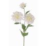 Konstgjord dahlia ANJULIKA, vit, 75cm, Ø6-12cm