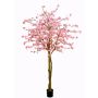Konstgjord japansk blomkörsbärsträd TIFFY, äkta stammar, blommor, rosa, 240cm