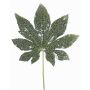 Konstblad Aralia-blad HERRO, glitter, grönt, 20cm