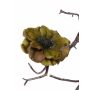 Konstgjord anemon GORO med klämma, olivgrön, Ø11cm