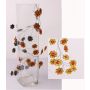 Dekorativ blomstergirland DANDY, orange-gul, 90cm