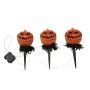 Halloween-trädgårdslampor, pumpa JERVIS med jordspett, LED-lampor, 3 st, 40cm