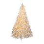 Konstgjord gran LASSO, LED-belysning, vit, 210cm