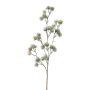 Dekorativ gren av ceder SNALTI med kottar, frostad, vit-grön, 65cm