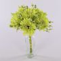 Konstgjord blomsterbukett med gerberor TEMBAR, grön-krämfärgad, 30cm, Ø22cm