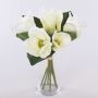 Konstgjord magnoliabukett KAYLE, krämvit, 30cm, Ø25cm