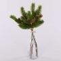 Konstgjorda grankvistar BERNAHE i bunt, med kottar, gröna, 35cm