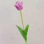 Konstgjord tulpan PJASSINA, violett-vit, 65cm