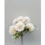 Dekorativ dahlia SALAMITUS på stativ, vit-krämfärgad, 30cm