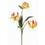 Dekorativ blomma Gloriosa XELA, orange-gul, 50cm, Ø4-7cm