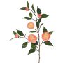 Konstgjord kameliagren YARINA med blommor, rosa-krämfärgad, 75cm