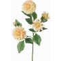Dekorativ kvist, konstgjord dahlia QUINKA, krämrosa, 70cm