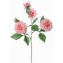 Dekorativ kvist, konstgjord dahlia QUINKA, rosa, 70cm