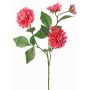 Dekorativ kvist, konstgjord dahlia QUINKA, cerise, 70cm