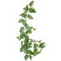 Konstgjord girland med fläckig murgröna KEVINA, Eco Collection, grön-vit, 160cm