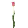 Konstgjord tulpan SIDRA, cerise-grön, 65cm