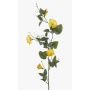 Dekorativ gren med trichterblomma FAXLEN, gul, 110cm