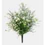 Konstgjord blomma, gypsophila-buske JARMIN på stödpinne, crossdoor, krämfärgad, 45cm