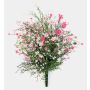 Konstblomma gipskruid buske JARMIN på stödpinne, crossdoor, rosa-cerise, 45cm