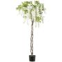 Konstgjord blåregn SINKE med blommor, flätad konststam, vit, 170cm