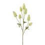 Konstgjord kvist vitklöver TREVLA med blommor, grön-vit, 55cm, Ø3-3,5cm
