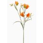 Konstgjord kvist med klockblomma EMMELY, orange, 65cm, Ø5cm