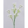 Konstgjord slöjblomma CECILIA, vit, 70cm, Ø1cm