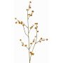 Konstgjord kvist av Stirlingia latifolia COLLAN, orange-grön, 75cm, Ø1cm