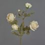Konstgjord rosgren SITARA, torkad look, krämrosa, 75cm, Ø5-8cm