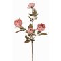 Konstgjord rosgren SITARA, torkad look, gammaldagsrosa, antikrosa, 75cm, Ø5-8cm