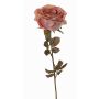 Konstgjord ros NAJMA, torkad look, gammaldagsrosa, antikrosa, 65cm, Ø10cm