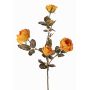 Konstgjord rosgren SITARA, torkad look, orange-gul, 75cm, Ø5-8cm