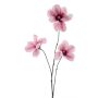 Konstgjord magnoliagren FLAVA, cerise-vit, 85cm