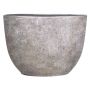 Oval keramikkruka AGAPE med ådring, vitbrun, 50x20x36cm