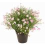 Dekorationsblomma GISINDA i dekorationskruka, rosa-krämfärgad, 40cm