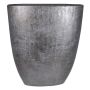 Oval keramikvas AGAPE med ådring, svart, 51x17x57cm