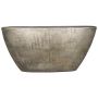 Båtskål i keramik AGAPE med ådring, guld, 73x17x36cm