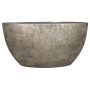 Oval keramikkruka AGAPE med ådring, guld, 49x20x25cm