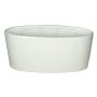 Oval orkidéskål RODISA i keramik, vit, 33x15x15cm