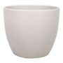 Blomkruka TEHERAN BASAR, keramik, mat beige, 19,5cm, Ø22,5cm