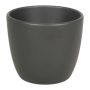 Liten blomkruka TEHERAN BASAR, keramik, mat antracit, 6cm, Ø7,5cm