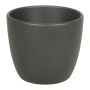 Blomkruka TEHERAN BASAR, keramik, mat antracit, 12cm, Ø13,5cm