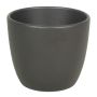 Stor kruka TEHERAN BASAR, keramik, mat antracit, 25cm, Ø28cm