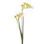 Konstgjord freesia-gren SVERINA, gul, 80cm